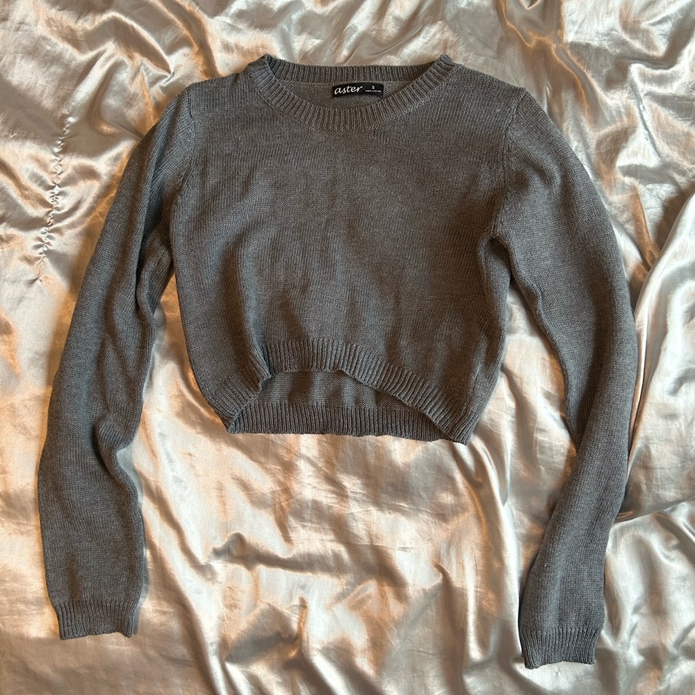 Gray Aster Sweater